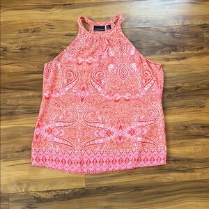Women's Pink Patterned Halter Top